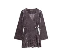 Superdry W8011964a Long Sleeve Short Dress Gris S Femme