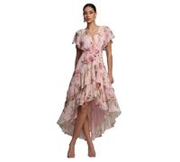 Robe portefeuille femme Goddiva Midaxi Rose 38
