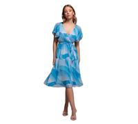 Robe portefeuille imprimÃ©e femme Goddiva Bleu 46