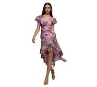 Robe portefeuille mi-longue femme Goddiva Rose 40