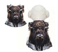 Robe pour animal de compagnie - Tenue extensible et respirante pour chiens et chats - Taille XL | Robe imprimée bison d'Amérique du Nord pour chiens et chats, tissu extensible semblable au coton, fête et usage quotidien