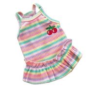 Robe pour Animaux de Compagnie à la Mode Mignonne Mince Respirante Confortable Facile à Porter Jupe de Chien de Chat pour Le Printemps été Petits Chiens Chats fêtes Pique-niques (Rose S)