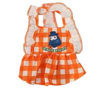 Robe pour Chat en Polyester Respirant, Jolie Robe d'été en Dentelle à Carreaux pour Fille, pour Moyen et Petit Chat, Chien, Lapin, Confortable, légère, Douce, en Polyester, 5 (M)