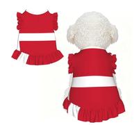 Robe pour chien avec drapeau danois - Vêtement d'été pour petit chiot et chat