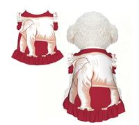 Robe pour chien avec drapeau de la souveraineté siamoise - Vêtement d'été pour petit chiot et chat