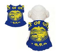 Robe pour chien avec drapeau de l'État de l'Oregon - Vêtements d'été pour petits chiots et chats