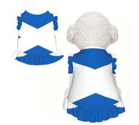 Robe pour chien avec drapeau écossais - Vêtement d'été pour petit chiot et chat