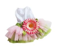 Robe pour Chien, Jupe Fleurie, Voile pour Chien, débardeur de Mariage, Gilet de Printemps et d'été pour Chiens, Gilets pour Aquarium Undergra (A XL)