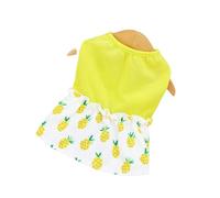 Robe pour chiot, jupe, jupe de plage avec volants, robe ananas, chiot de plage et chats sur ananas, robes de vacances pour petits chiens et filles