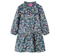 Robe Pour Enfants À Manches Longues Bleu Foncé 104