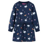 Robe pour enfants à manches longues bleu marine 104 vidaXL