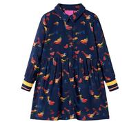 Robe pour enfants à manches longues bleu marine 92/104/116/128/140 5-6 ans