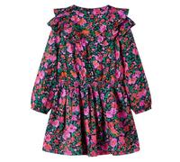 Robe pour enfants à manches longues rose vif 92/104/116/128/140 7-8 ans