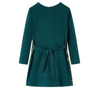 Robe Pour Enfants À Manches Longues Vert Foncé 104