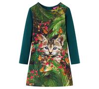 Robe pour enfants à manches longues vert foncé 104 vidaXL