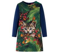 Robe pour enfants à manches longues vert foncé 104 vidaXL