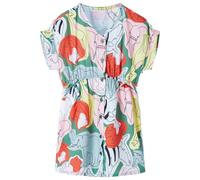 Robe pour Enfants Vêtement Manches Courtes Cordon de Serrage Tout-petit Vert 140