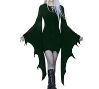 Robe Pour Femmes D'Halloween Médiéval Robe Gothique Vampire Robe Élégante Avec Manches Papillon Costume De Cosplay Renaissance Steampunk Robes De Soirée D'Halloween