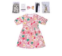 Robe pour fille - Costume de cosplay - Cent jours d'école - Jour scolaire - Costume de spectacle - Costume de cosplay - Rose - 5-6 ans