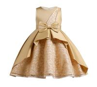 Robe pour fille - Printemps et anniversaire d'enfant - Jupe tutu - Pour fille - Costume de piano - Robe de soirée décontractée - Pantalon de cyclisme avec fille, jaune, 2-3 ans