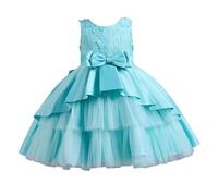 Robe pour fille - Printemps et anniversaire d'enfant - Robe de princesse - Podium - Tutu - Jupe de piano - Costume de soirée - Robe décontractée - Rouge, Vert menthe., 3-4 ans