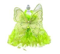 Robe pour petits chiens et chats Motifs papillons de conte de fées Tenue pour Bichons Chien en peluche Petites races Robe de mariée Vêtements pour animaux de compagnie