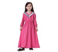 Robe Priere Musulmane Fille - Robe Longue Élégante pour Adolescentes Abaya Ethnique Robe Décontractée Et Mignonne pour Les Fêtes (2-3 Years)