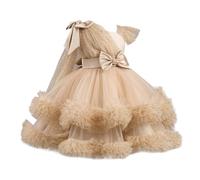 Robe Princesse Enfant Fille Dentelle Tutu Robe Enfants Filles Chic et Elegant Léger Fluide Casual Soirée Ceremonie Vacances Robes d'été légère Dress de Plage Mode Vêtements Pas Cher 1-9 ans