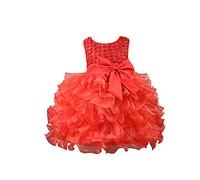 Robe Princesse Enfant Robes Enfant Bébé Fille Ceremonie Elegant Dress De Fête Mariage Dentelle Plissée Tenue De Soirée en Tulle Confortable Vêtement pour Communionrobe Demoiselle d'honneur