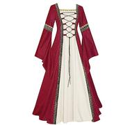 Robe Princesse Femme Déguisement Grande Taille Costume Contes Et Légendes Longue Medieval Robes Des Femmes Evasée Moyen Age Jupe Deguisement Adulte Gothique Cendrillon