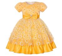 Robe Princesse Fille Enfant Ete Robes Bapteme de Communion d'anniversaire du Soir Communion Anniversaire Robe de Fête Ceremonie Mariage Robes Filles Chic et Elegant Dress 2-8 ans