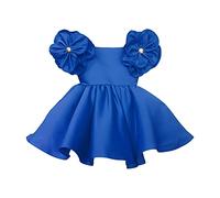 Robe Princesse Fille sans Manches Enfant Ete Robes Bapteme de Communion d'anniversaire du Soir Communion Anniversaire Robe de Fête Ceremonie Mariage Robes Filles Chic et Elegant Dress 1-7 ans