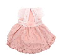 Robe princesse pour chien - Motif floral et floral - Vêtements de printemps/été - Taille M - Rose