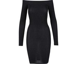 Robe pull Ã manches longues et Ã©paules dÃ©nudÃ©es femme Urban Classics Noir L