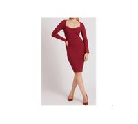 Robe Pull Bodycon Rouge Cœur GUESS Eco-Responsable M M