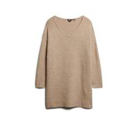 Superdry Robe pull col V oversize femme Beige XS