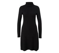 Robe pull courte en maille côtelée mélange laine col roulé ouvert femme COMMA Noir 46