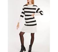 Robe pull de grossesse et d'allaitement normandie noir / blanc L