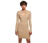 Urban Classics Robe courte femme – Style urbain, tricot beige uni, XL