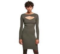Robe pull découpée femme Urban Classics Vert M