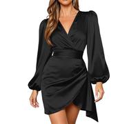 Robe Pull Femme Chemise Col Roulé De Tenue Soirée Invitée Hiver Réveillon Mariage Noel Longue Grande Taille Blanche Noël Robes Manche Sweat Noire Chic Et Elegant Bal Vêtements Soiree