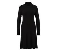 Robe pull manches longues en maille côtelée col roulé en ourlet évasé femme COMMA Noir 42