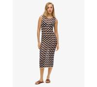 Robe pull mi-longue zigzag femme Superdry Bleu L