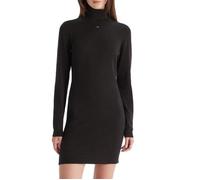 Tommy Hilfiger Robe-pull femme Essential col roulé noir M