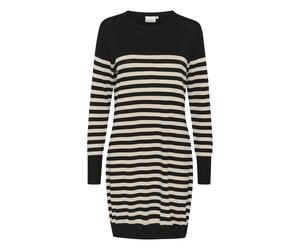 Robe pull rayÃ©e femme KAFFE Astrid Noir L