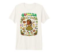 Robe représentant Le Drapeau guyanais pour Fille Kaieteur Falls Jaguar Pride T-Shirt Haut de Gamme