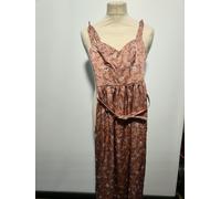 robe rose a fleur taille 36 kookai 100% polyester