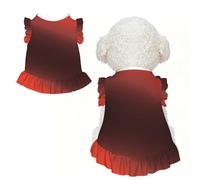 Robe Rouge chinée pour Chienne, vêtements pour Chiot, Chemise pour Yorkshire, vêtements Mignons pour Petits Chiens et Chats, vêtements d'été pour Animaux de Compagnie
