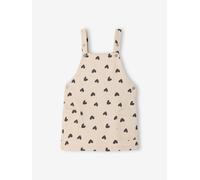 Robe salopette bébé fille cœur écru 6M(67CM)