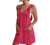 Robe Salopette Courte Femme Tshirt Robes San Manches Ample Casuel A-Line Imprimé Fleur Robes Col en V Grande Taille Pas Cher Robe De Soiree Femme Vintage Dresses pour Fête Plage